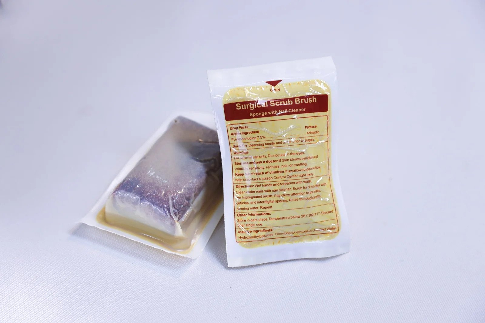 Surgical Scrub Brush With Iodine